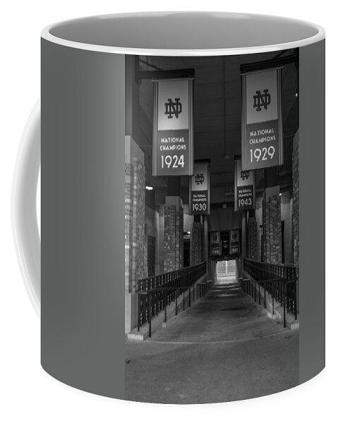 American University Coffee Mug featuring the photograph Inside Notre Dame Football Stadium  by John McGraw