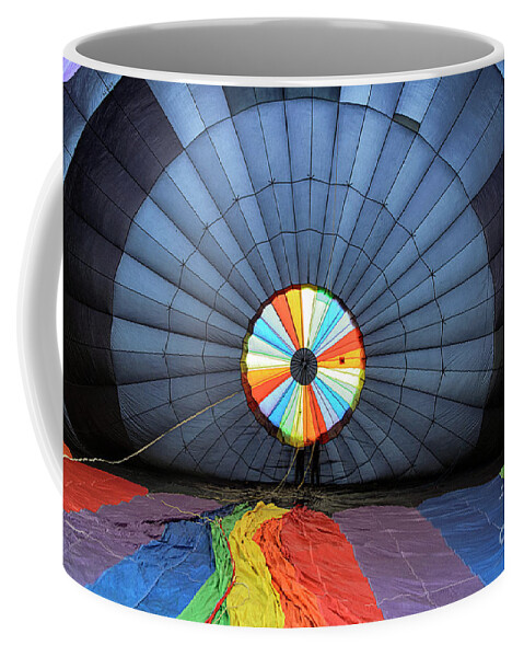 Hot Air Coffee Mug featuring the photograph Inside The Balloon by Craig Leaper