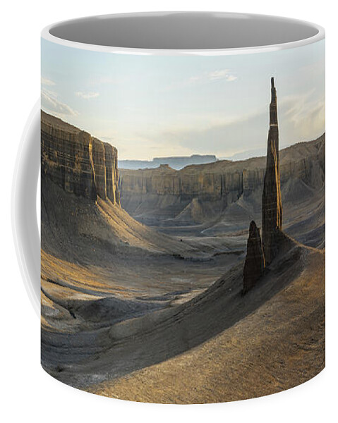 Desert Coffee Mug featuring the photograph Inspired Light by Dustin LeFevre