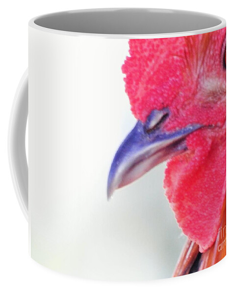 Rooster Coffee Mug featuring the photograph Instinctive Survival by Jan Gelders