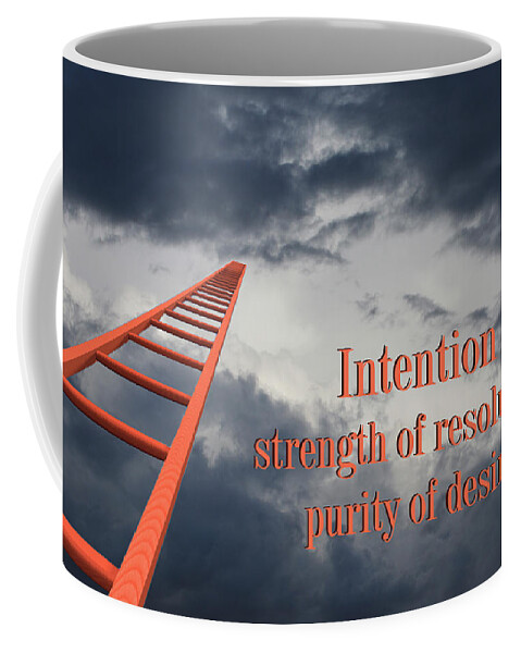 Intention Coffee Mug featuring the digital art Intention by Catherine Weser