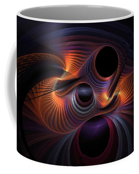  Coffee Mug featuring the digital art Interrupted Rainbow by Doug Morgan