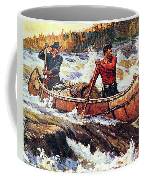 Outdoor Coffee Mug featuring the painting Into New Country by Philip R Goodwin