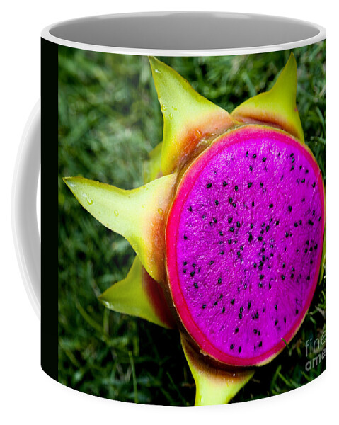 Dragonfruit Coffee Mug featuring the photograph Into the Flesh by David Millenheft