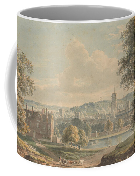 Paul Sandby Coffee Mug featuring the painting Ipswich from the Grounds of Christchurch Mansion by Paul Sandby
