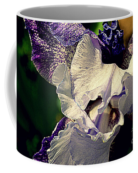 Iris Coffee Mug featuring the photograph Iris by Diane montana Jansson