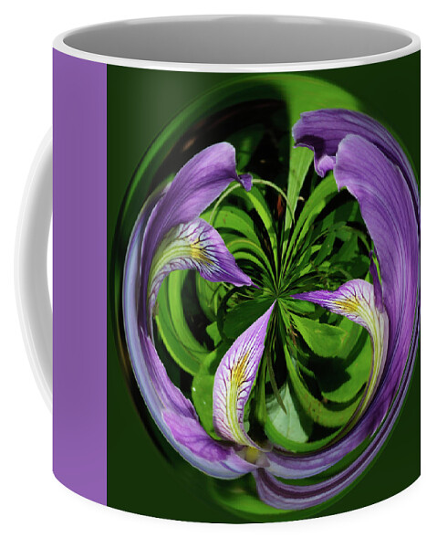 Abstract Coffee Mug featuring the photograph Iris Swirl by Tikvah's Hope