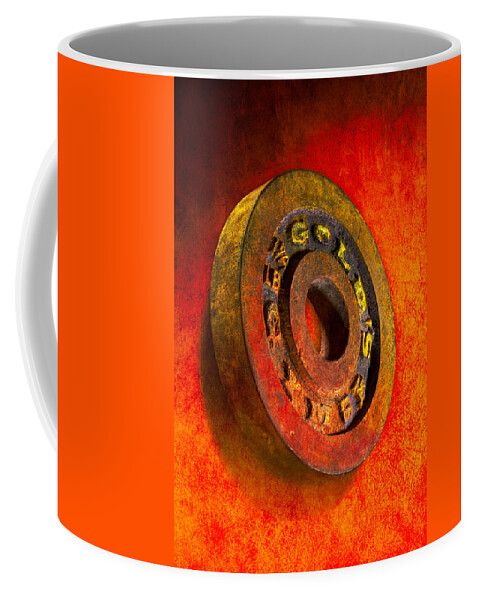 Barbell Coffee Mug featuring the photograph Iron Plate by YoPedro