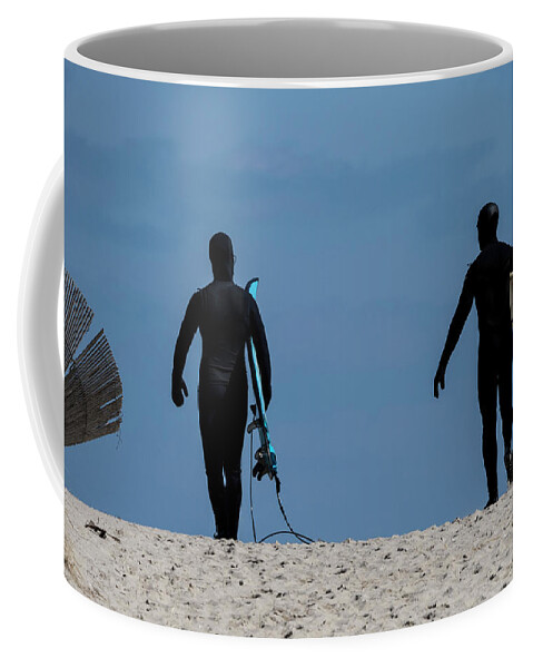 Sand Coffee Mug featuring the photograph Is the Surf Up? by David Kay