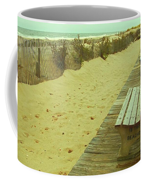 Jersey Shore Coffee Mug featuring the photograph Is This A Beach Day - Jersey Shore by Angie Tirado