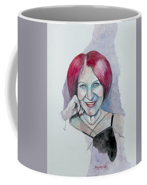 Female Coffee Mug featuring the painting Isabella by Ray Agius