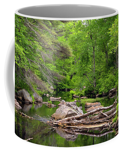 Landscape Coffee Mug featuring the photograph Isinglass River, Barrington, NH by Betty Denise