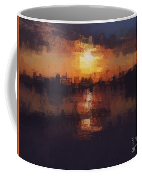 1000 Views Coffee Mug featuring the photograph Island in the City by Jenny Revitz Soper