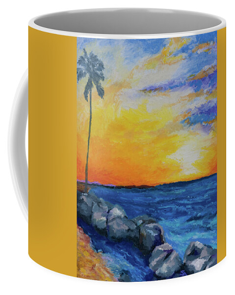 Beach Coffee Mug featuring the painting Island Time by Stephen Anderson
