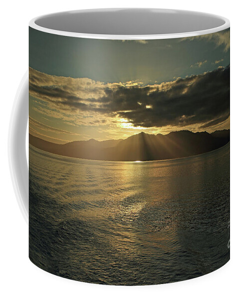Uk Coffee Mug featuring the photograph Isle of Arran at Sunset by Maria Gaellman