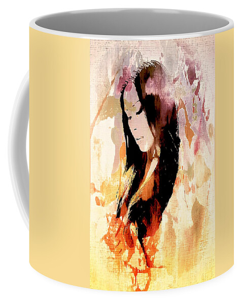 Woman Coffee Mug featuring the photograph It does not appear... by Jean Francois Gil