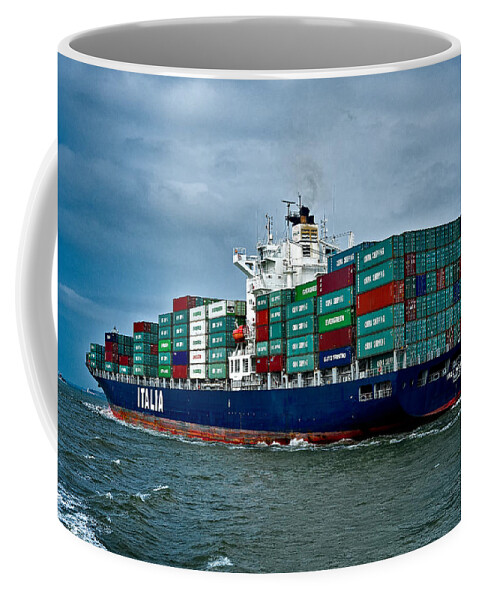 Boat Coffee Mug featuring the photograph Ital Milione by Christopher Holmes