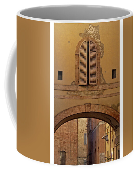 Italy Coffee Mug featuring the photograph Italian Arch by Peggy Dietz