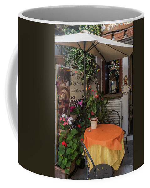 Cafe Coffee Mug featuring the photograph Italian Ristorante by Jocelyn Kahawai