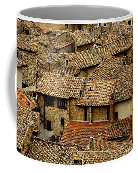 Tuscany Coffee Mug featuring the photograph Italian Rooftops by Peggy Dietz