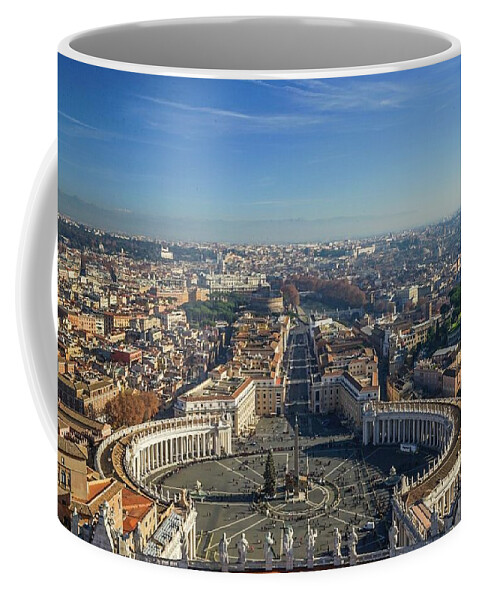 Italy Coffee Mug featuring the photograph Italy VaticanCity Cityscape by Street Fashion News