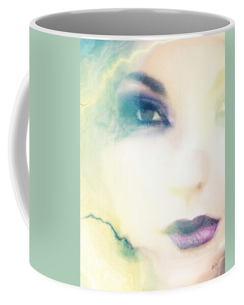 Looking Out The Window Coffee Mug featuring the digital art It's Snowing Outside by Kiki Art