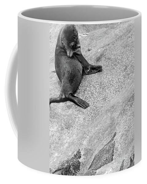 Digital Black And White Photo Coffee Mug featuring the photograph It's This Itch BW by Tim Richards