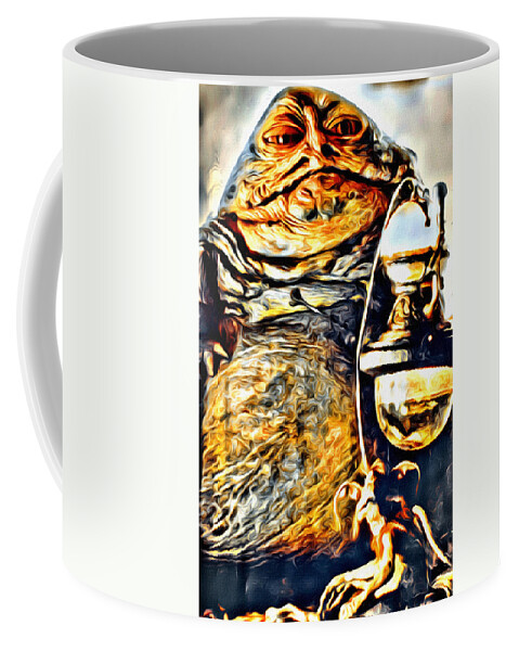 Starwars Coffee Mug featuring the photograph Jabba Portrait by Modern Art