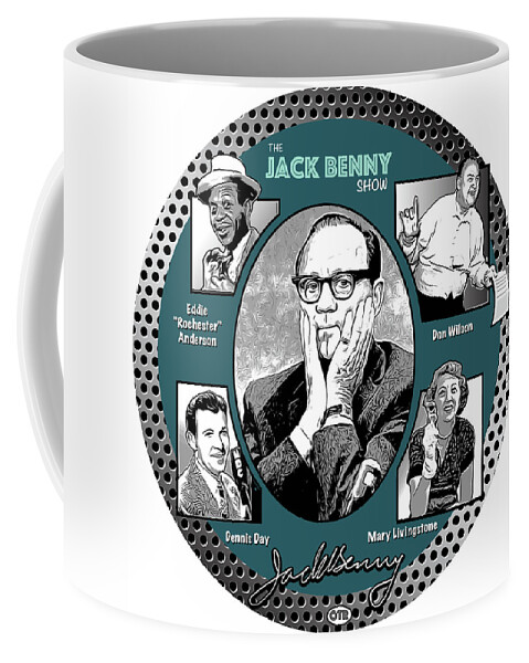 Jack Benny Coffee Mug featuring the digital art Jack Benny Show by Greg Joens