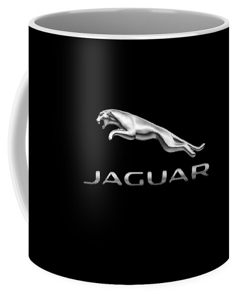Jaguar Coffee Mug featuring the photograph Jaguar Logo by Ericamaxine Price