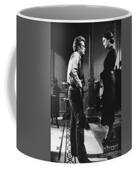 Dean Coffee Mug featuring the photograph James Dean and Elizabeth Taylor by Sanford Roth