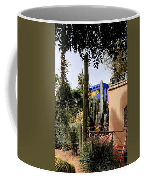 Jardin Majorelle Coffee Mug featuring the photograph Jardin Majorelle 4 by Andrew Fare