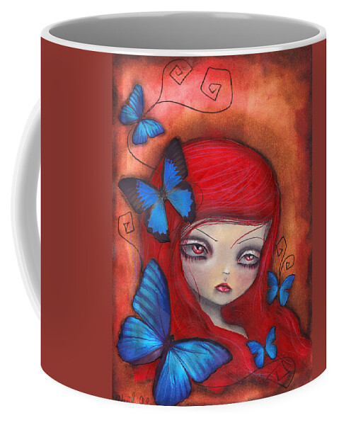 Gothic Coffee Mug featuring the painting Jarumy by Abril Andrade