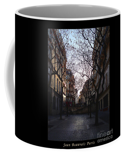 Place Jean Beauvais Coffee Mug featuring the photograph Jean Beauvais Paris Evening Light by Felipe Adan Lerma