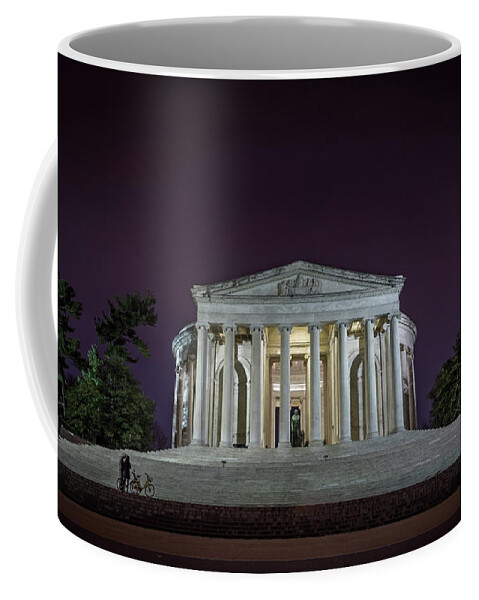 Usa Coffee Mug featuring the photograph Jefferson at night by Framing Places