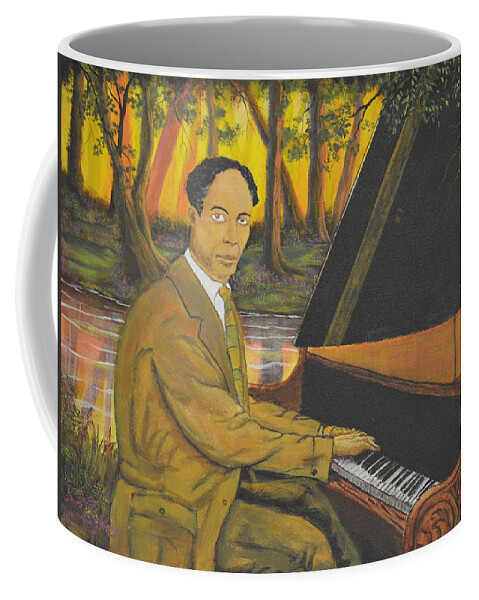 Jelly Roll Morton Coffee Mug featuring the painting Jelly Roll Morton by Rod B Rainey