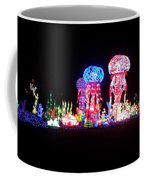 Chinese Lantern Festival Coffee Mug featuring the photograph Jellyfish Chinese Lanterns by Amy Dundon