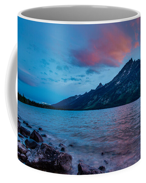 Jenny Lake Coffee Mug featuring the photograph Jenny Lake at Sunset by Adam Mateo Fierro