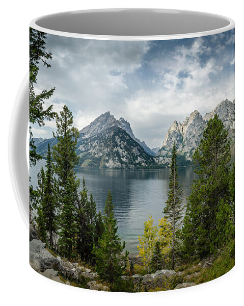 Jenny Lake Coffee Mug featuring the photograph Jenny Lake Overlook by Greni Graph