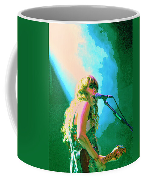 Jenny Lewis Coffee Mug featuring the mixed media Jenny Lewis 1 by Dominic Piperata
