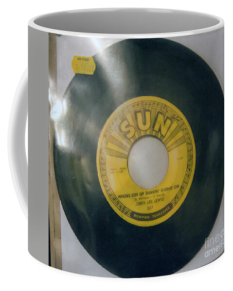 Elvis Coffee Mug featuring the photograph Jerry Lee Lewis Sun Record 45 RPM Studio Memphis Tennessee by Chuck Kuhn