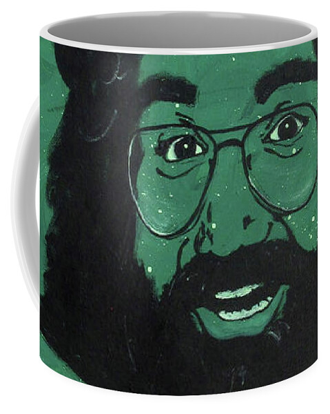 Grateful Dead Coffee Mug featuring the painting Jerry by Sara Becker