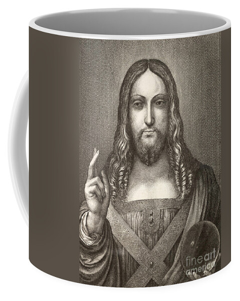 Jesus Coffee Mug featuring the digital art Jesus Christ by Vintage Collectables