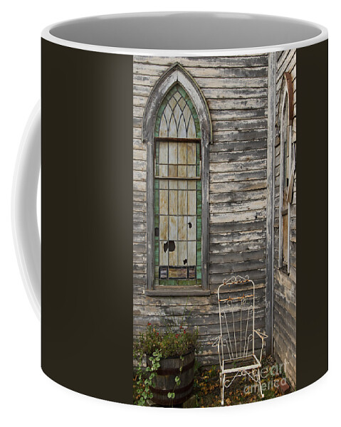 Church Coffee Mug featuring the photograph Jesus Has Left The Building by Jim Cook
