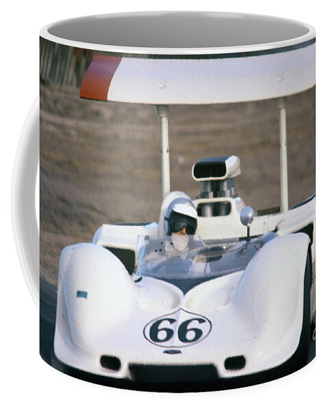 Jim Hall Coffee Mug featuring the photograph Jim Hall in the Chaparral Closeup by Dave Allen