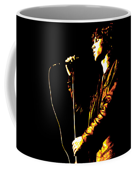Jim Morrison Coffee Mug featuring the digital art Jim Morrison by DB Artist