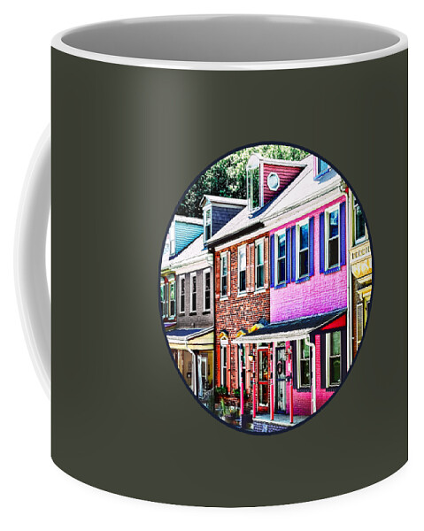 Jim Thorpe Coffee Mug featuring the photograph Jim Thorpe PA - Colorful Street by Susan Savad