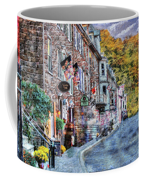 Digital Art Coffee Mug featuring the digital art Jim Thorpe, PA by Melinda Dreyer