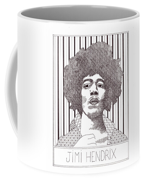 JIMI HENDRIX PORTRAIT 11 OZ MUG COFFEE MUSICIAN ROCK ARTIST SINGER GUITARIST USA 
