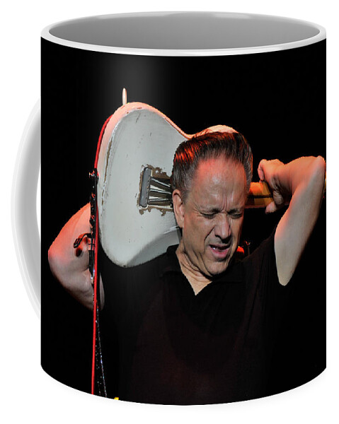 Jimmy Vaughan Coffee Mug featuring the photograph Jimmy Vaughan Entertains with Guitar by Ginger Wakem